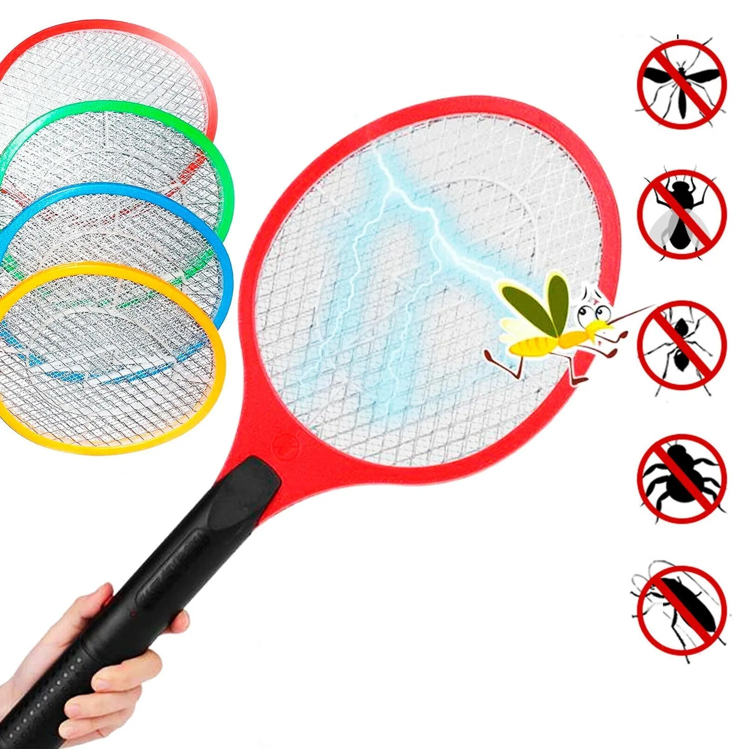 1754 Mosquito Killer bat Electric Rechargeable swatter Killing Racket / Zapper Insect Killer