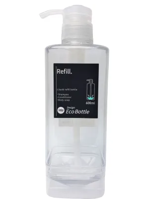 1DP Liquid Refill Bottle 600ml Round Clear