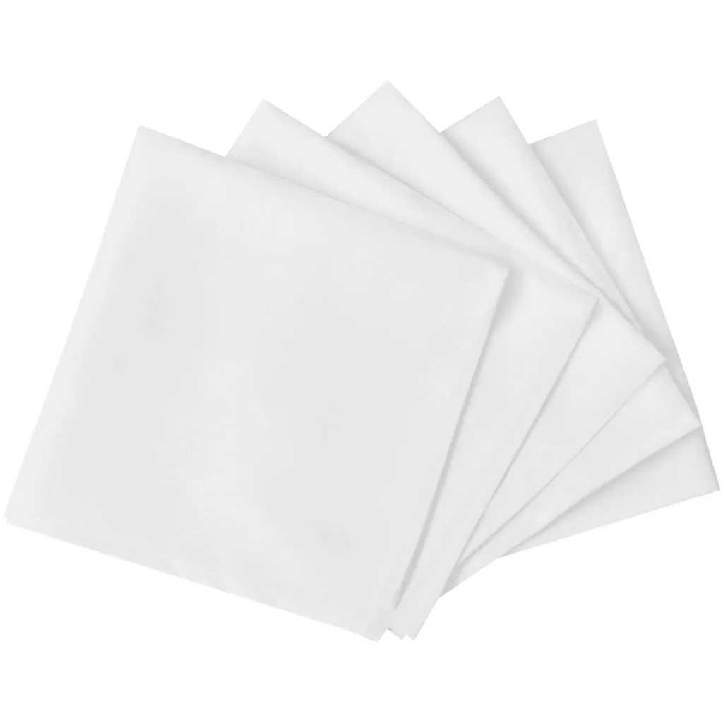 50 Dinner Napkins White 50 x 50 cm