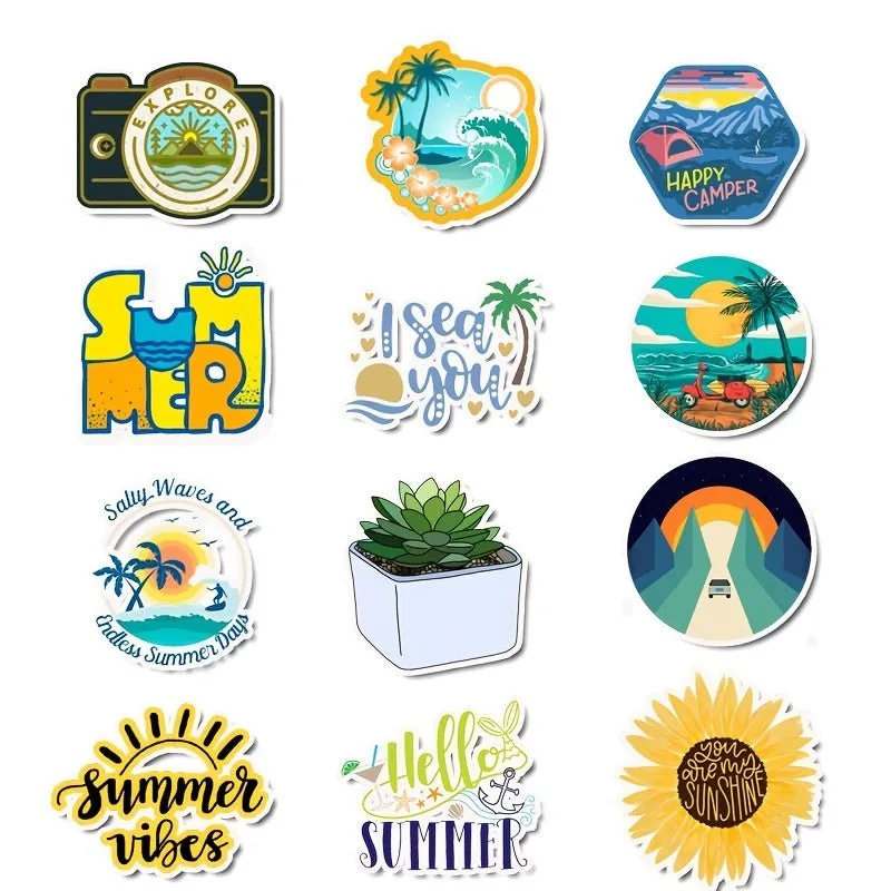 Adventure Stickers-50PCS  for Laptop Water Bottle, Car, Luggage For Adult Teens