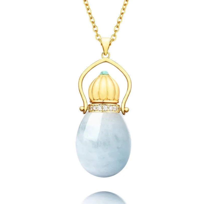 ATHENA HEALING CRYSTAL POTION BOTTLE NECKLACE