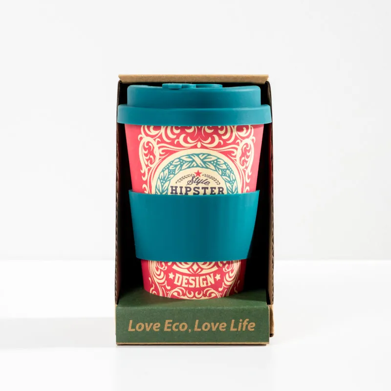 Bamboo Travel Mug 400ml - Hipster