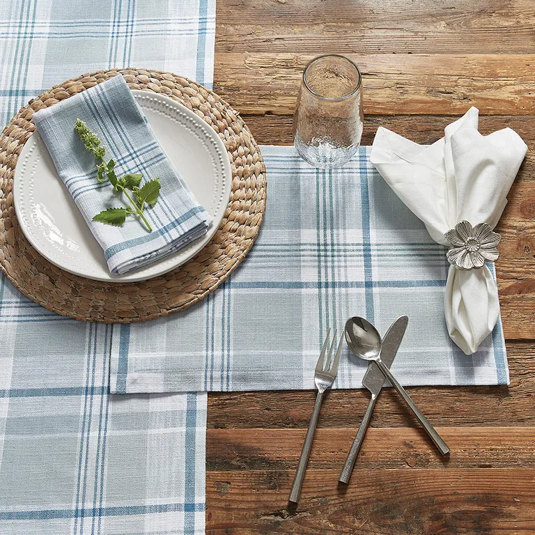 Beach Cottage Plaid Table Linens