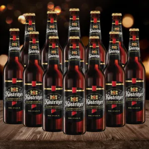 Bitburger Kostritzer Premium German Dark Lager 330ml Bottles - 4.8% ABV (12 Pack)