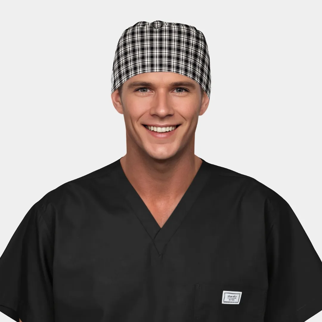 Brooksby Plaid - Mens Surgical Scrub Cap