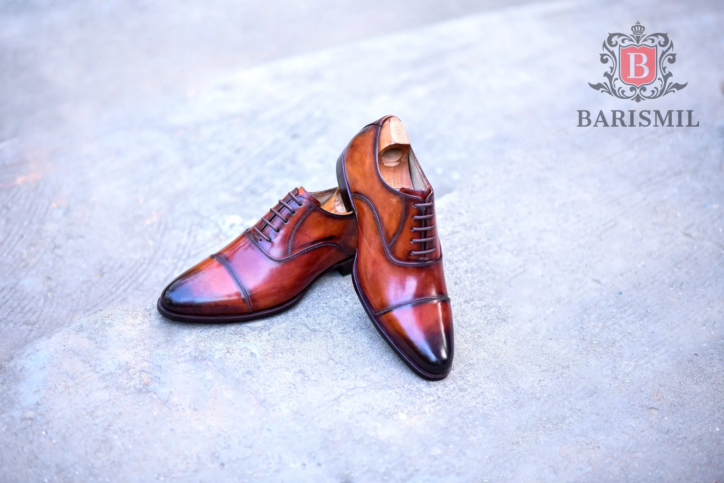 CEO - Brown Cap-toe Formal Shoes