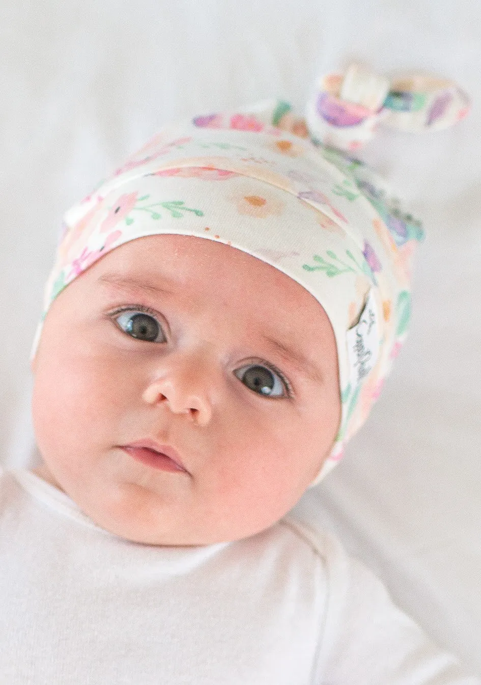 Copper Pearl Bloom Top Knot Hat