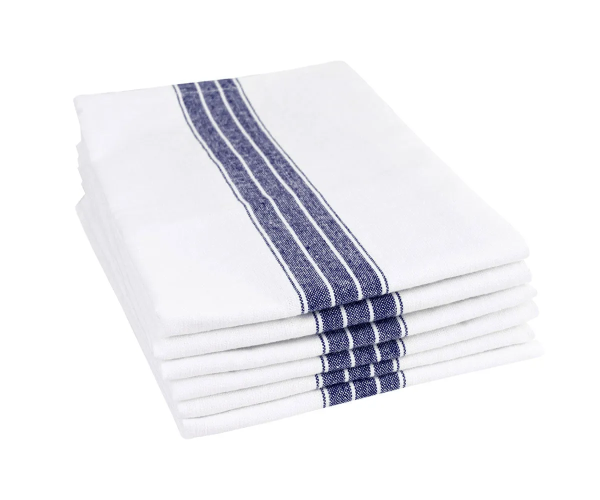 Cotton Napkins Set of 6 - Striped Napkins