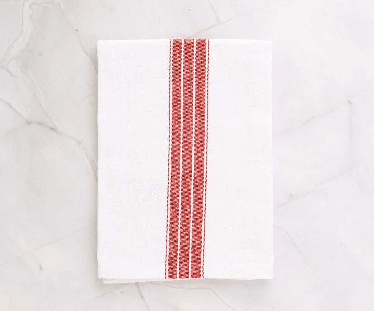 Cotton Napkins Set of 6 - Striped Napkins