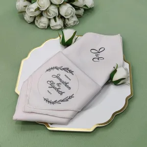 Custom Napkins With Logo, Single Sided Poly Napkin