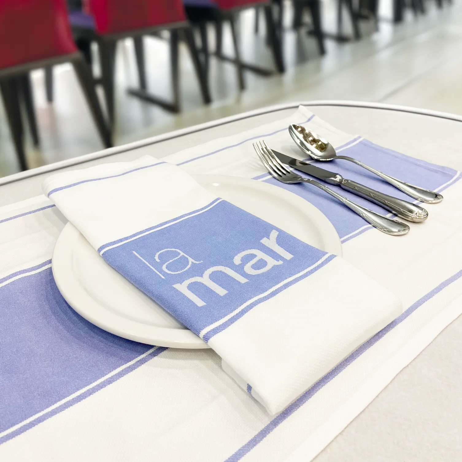 Custom Napkins With Logo, Single Sided Spun Cloth Napkin