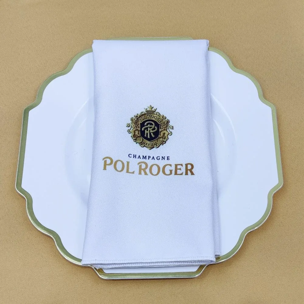 Custom Napkins With Logo, Single Sided Spun Cloth Napkin