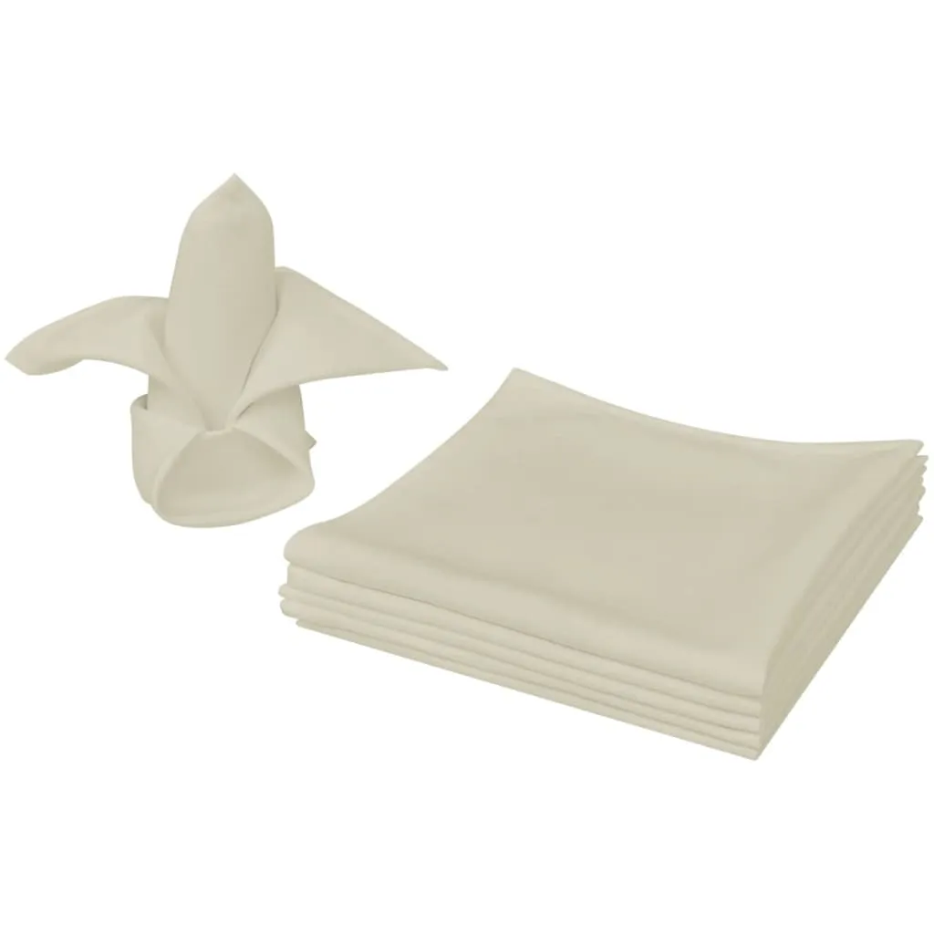 Dinner Napkins 100 pcs Cream 50x50 cm