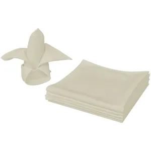 Dinner Napkins 25 pcs Cream 50x50 cm