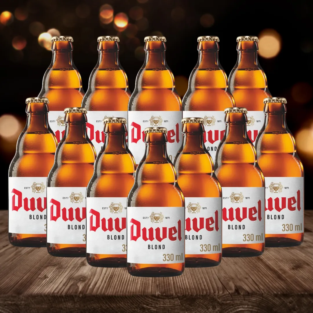 Duvel Belgian Strong Ale 330ml Bottles - 8.5% ABV (12 Pack)