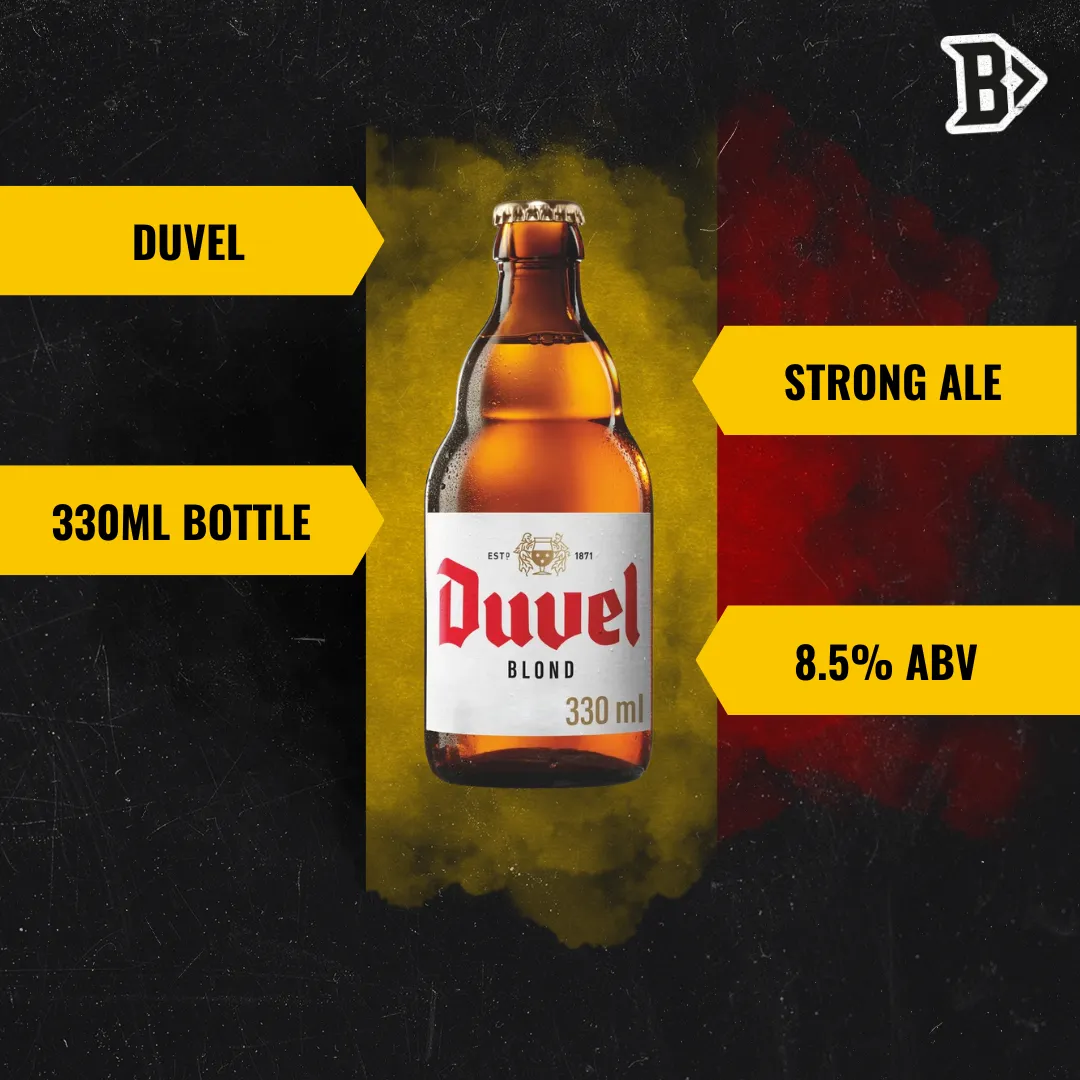 Duvel Belgian Strong Ale 330ml Bottles - 8.5% ABV (12 Pack)