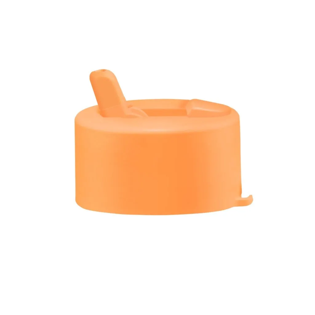 Frank Green Replacement Flip Straw Lid With Strap - Neon Orange