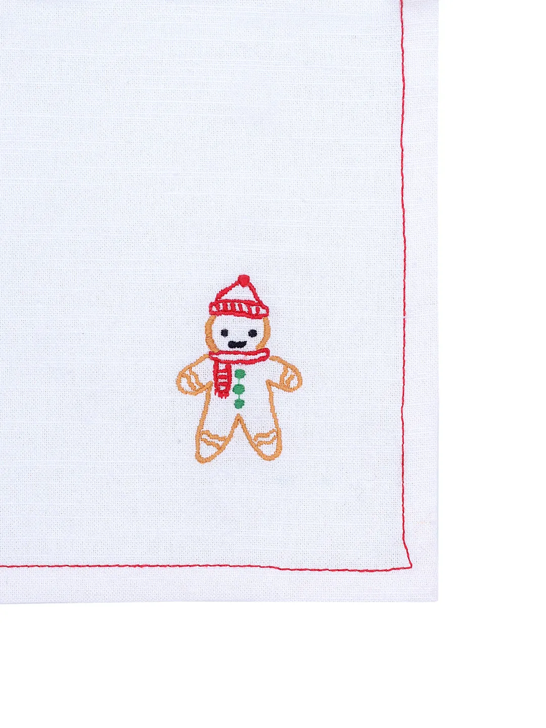 Gingerbread Man Napkin (Off White)