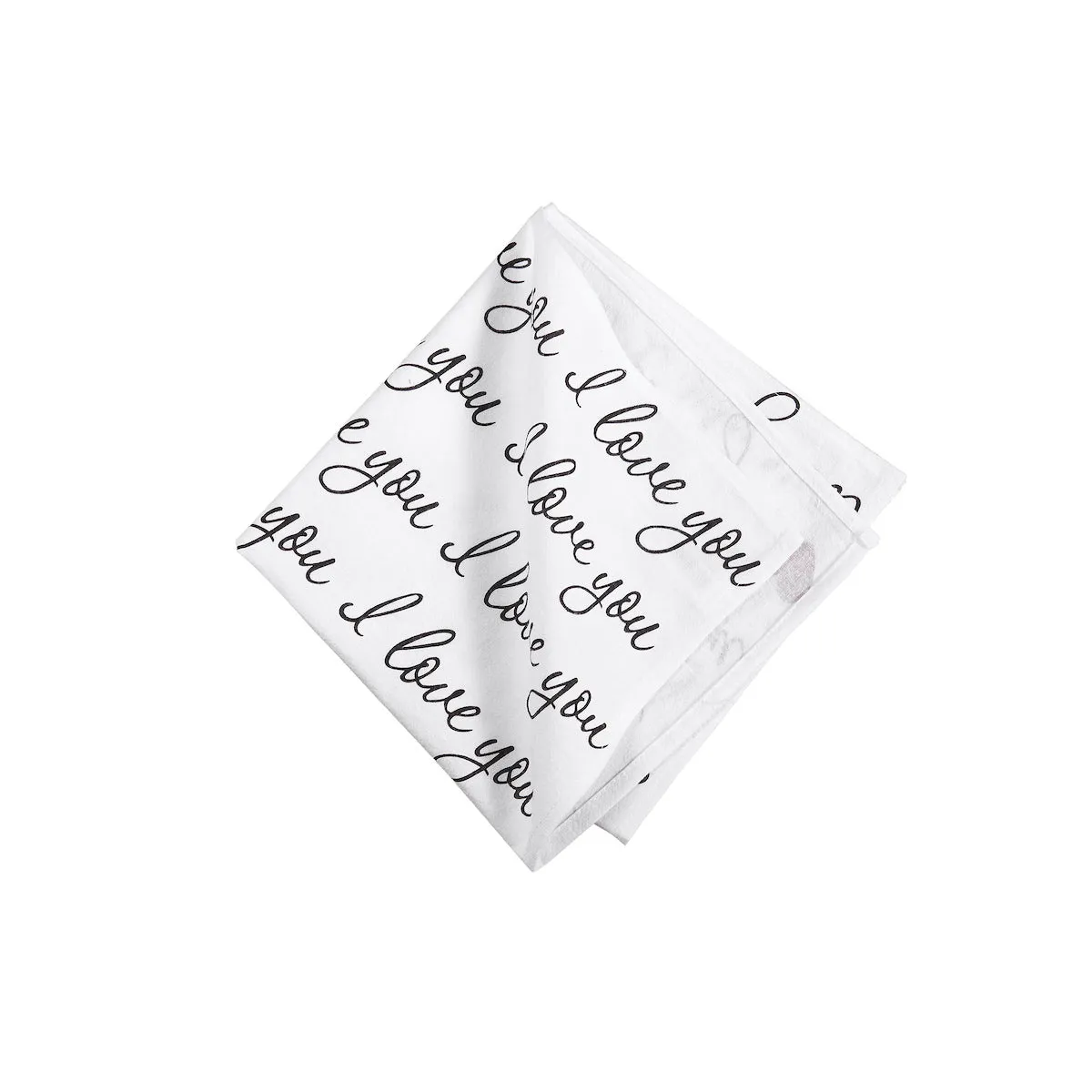 I Love You Script Napkin