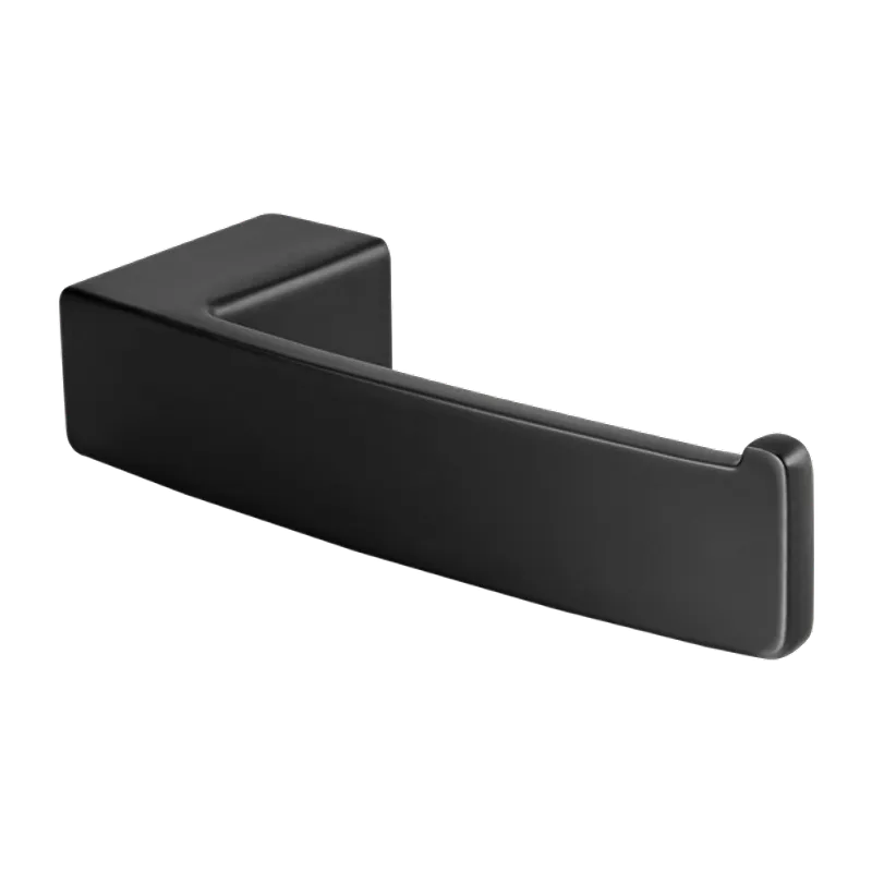 Kenzo 7.09" Flat Bar Toilet Paper Holder in Matte Black