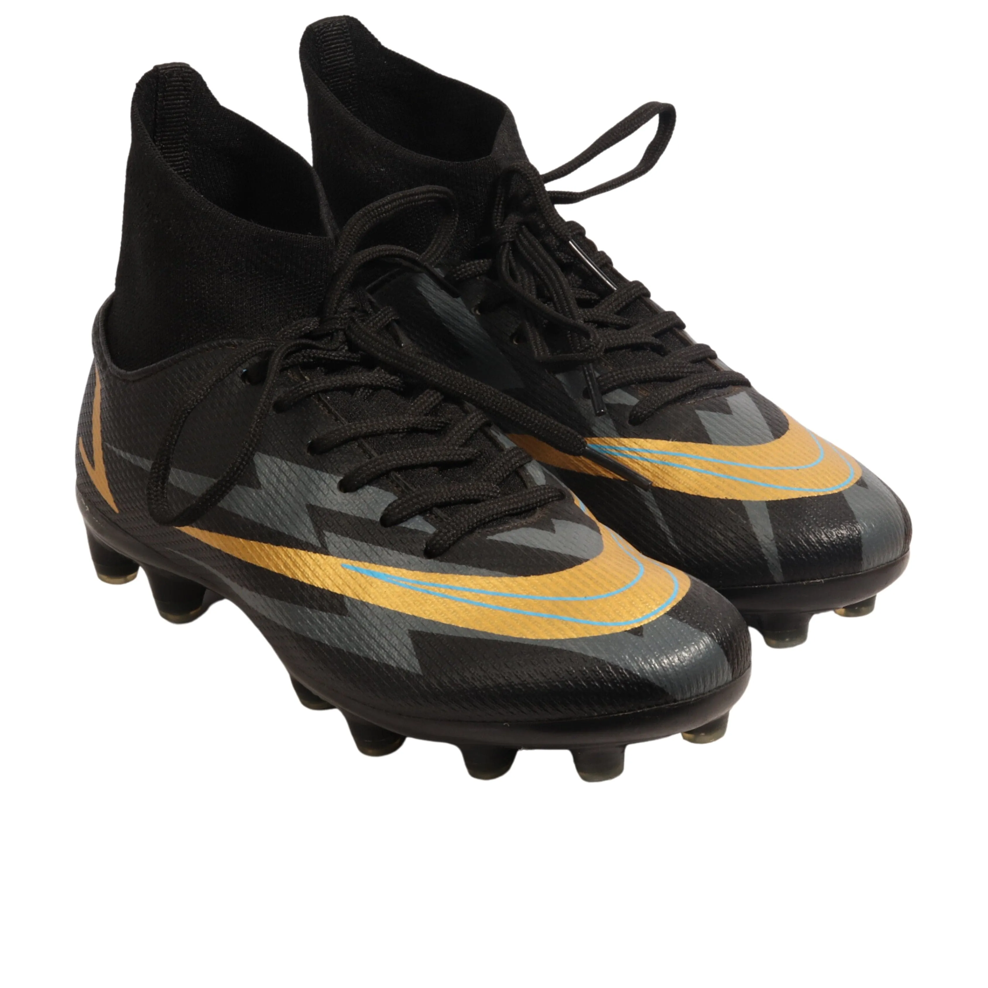 Kids Boy - Football Boots Shoes High Top Training Turf Sports