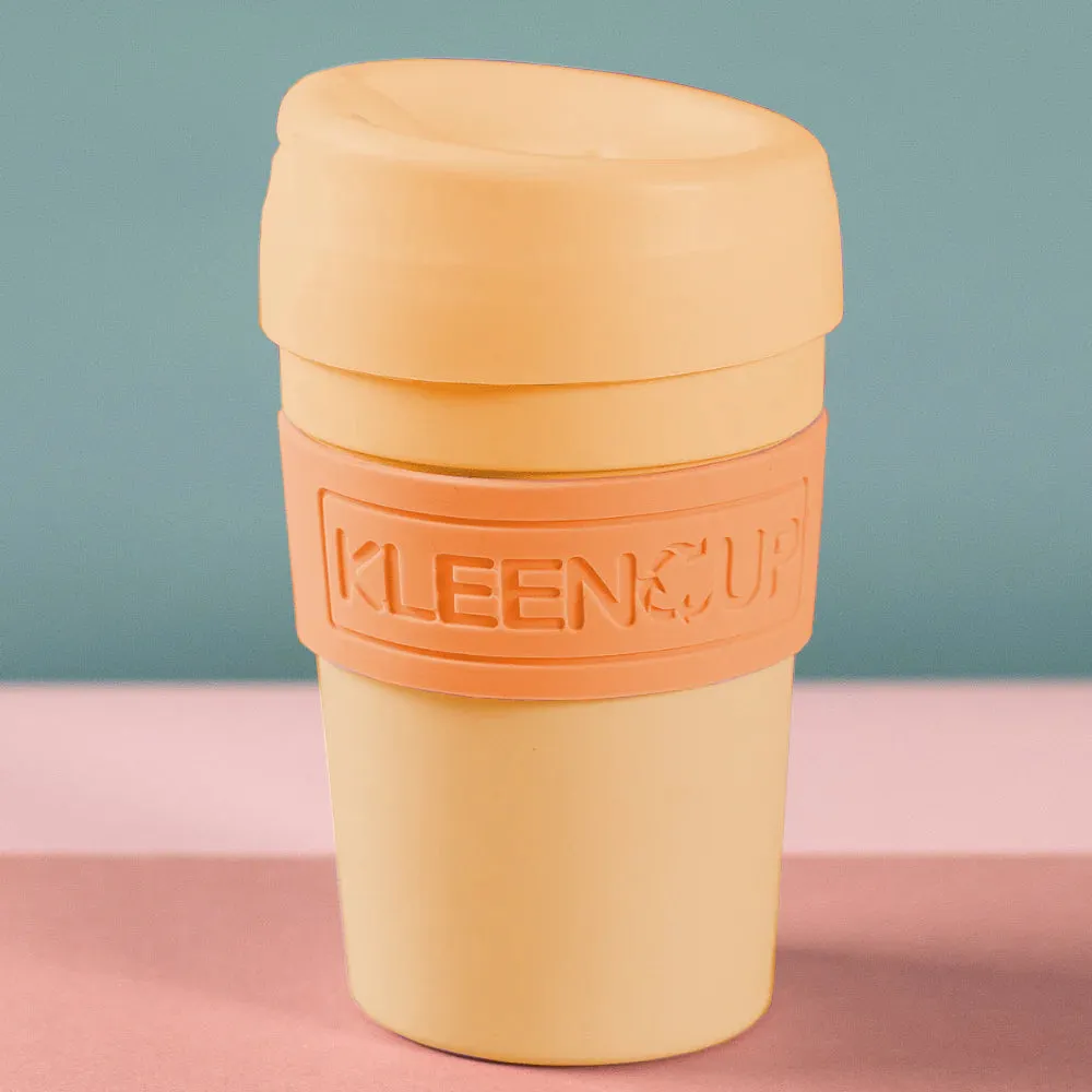 KleenCup Orange - Reusable travel mugs | BPA-free Coffee Cup with lid