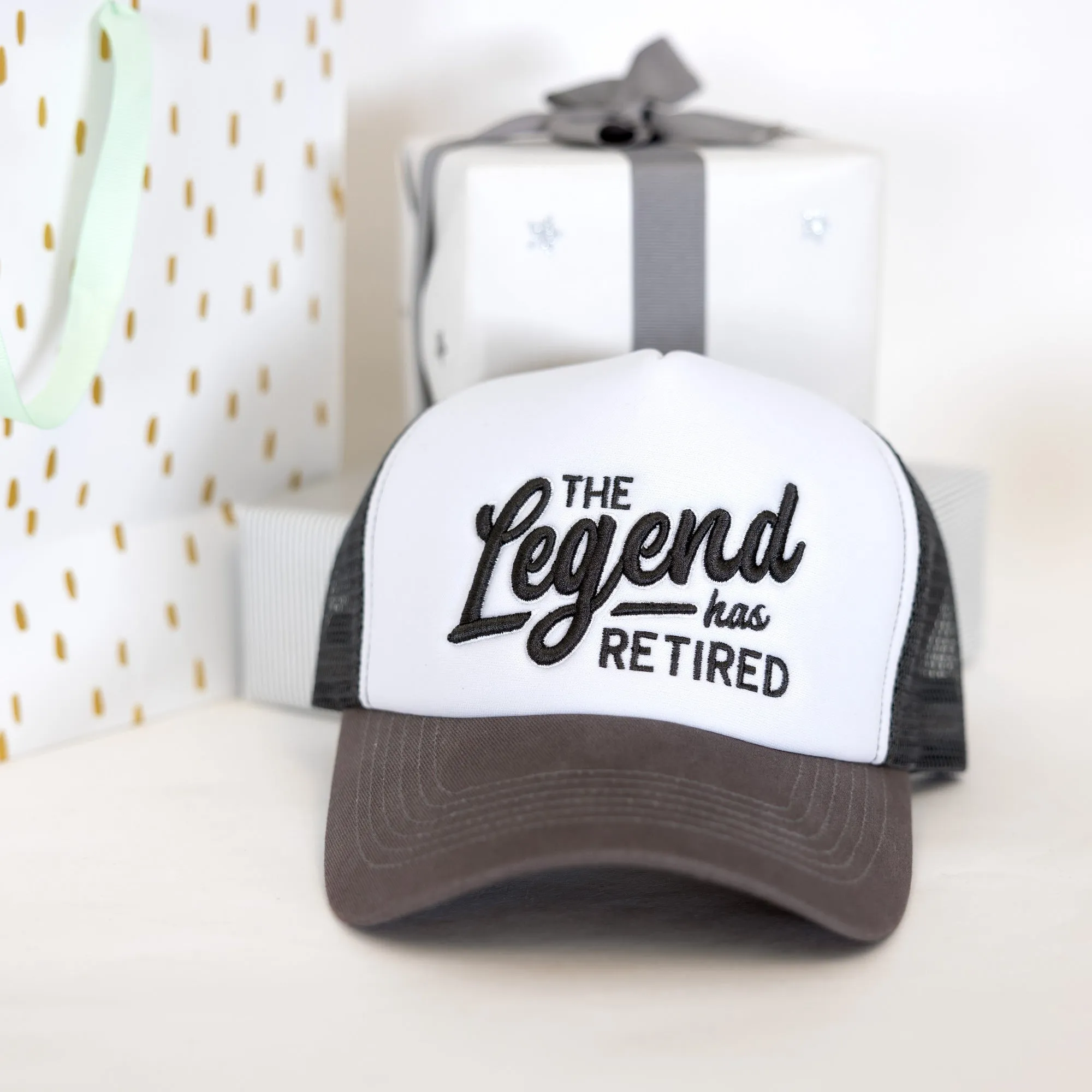 Legend Dark Gray Adjustable Trucker Hats