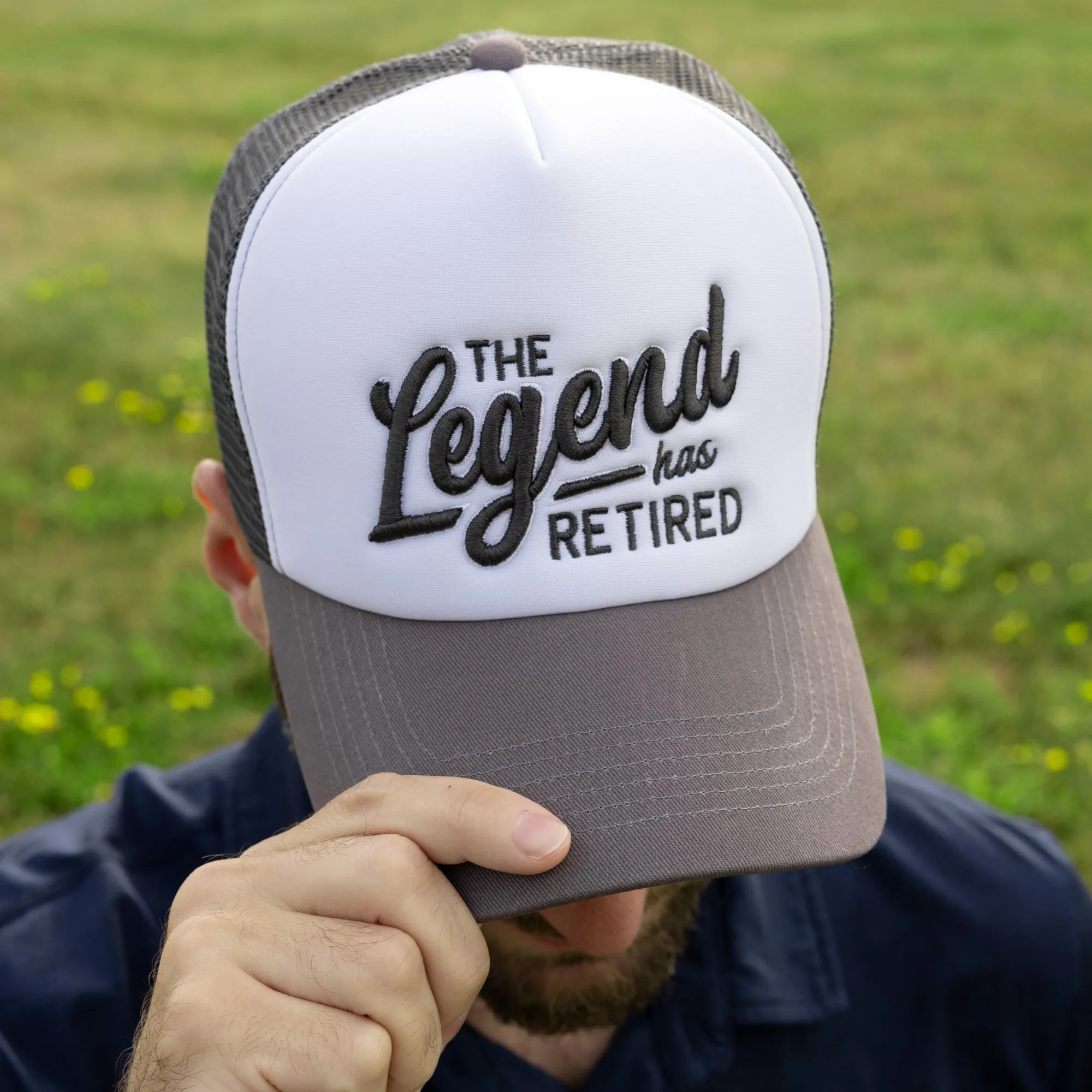 Legend Dark Gray Adjustable Trucker Hats