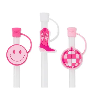 Let's Go Girls Straw Topper Set by Swig