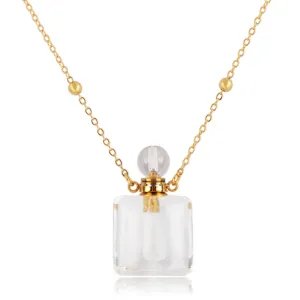 Louise Perfume Bottle Necklace Gold