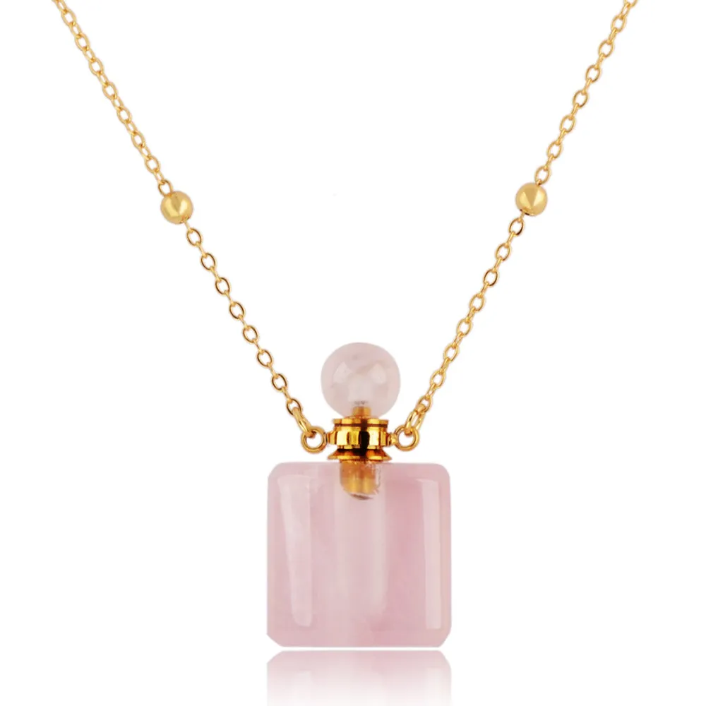 Louise Perfume Bottle Necklace Gold