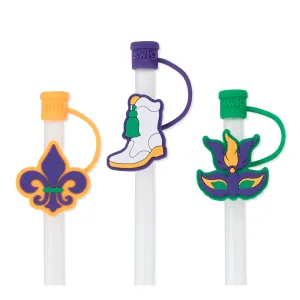 Mardi Gras Straw Topper Set by Swig