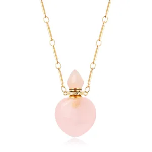 Medium Heart Perfume Bottle Necklace