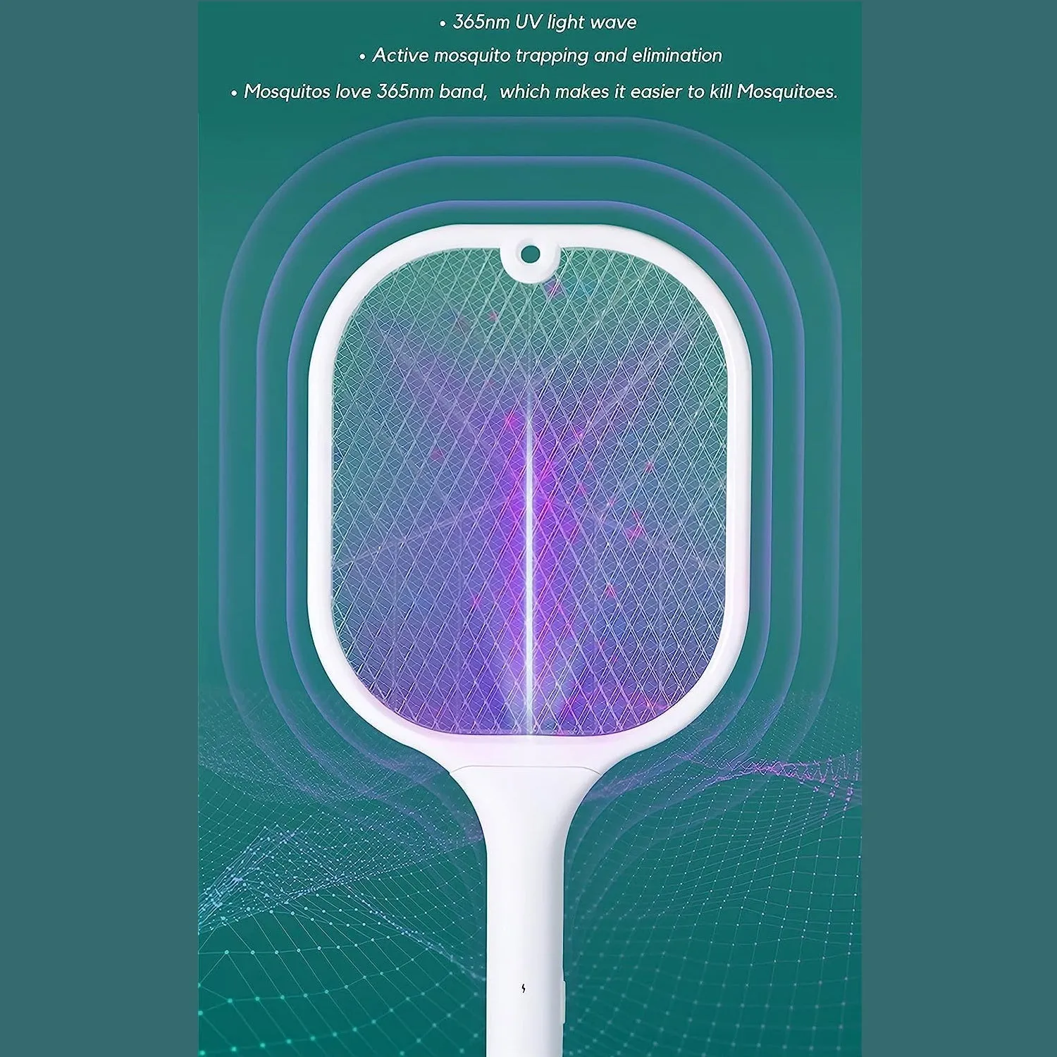 Mosquito Killer Racket | Rechargeable Automatic Electric Fly Swatter | Mosquito Zapper Racket with UV Light Lamp | Mosquito Swatter with USB Charging Base | Electric Insect Killer Racket Machine Bat