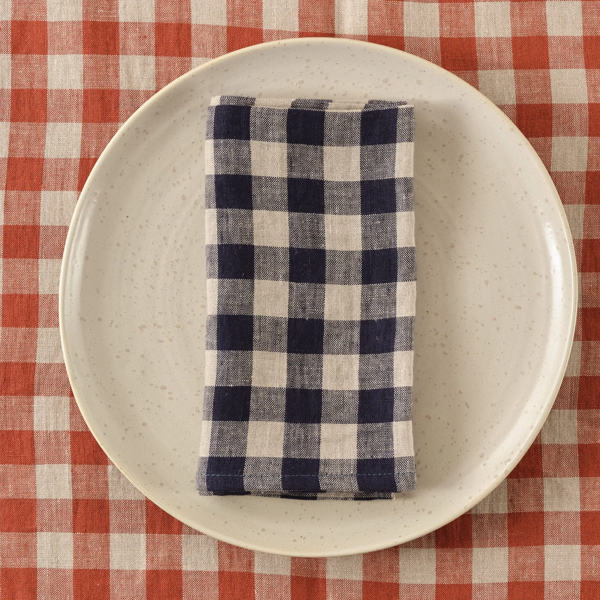 Napkin Set of 4 Gingham Indigo