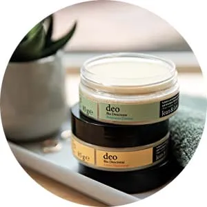 Natural & Organic Deo Cream Rosemary Lemon by Jean&Len, deodorant for Men and Women, with organic ingredients, vegan, 0.18 Oz.