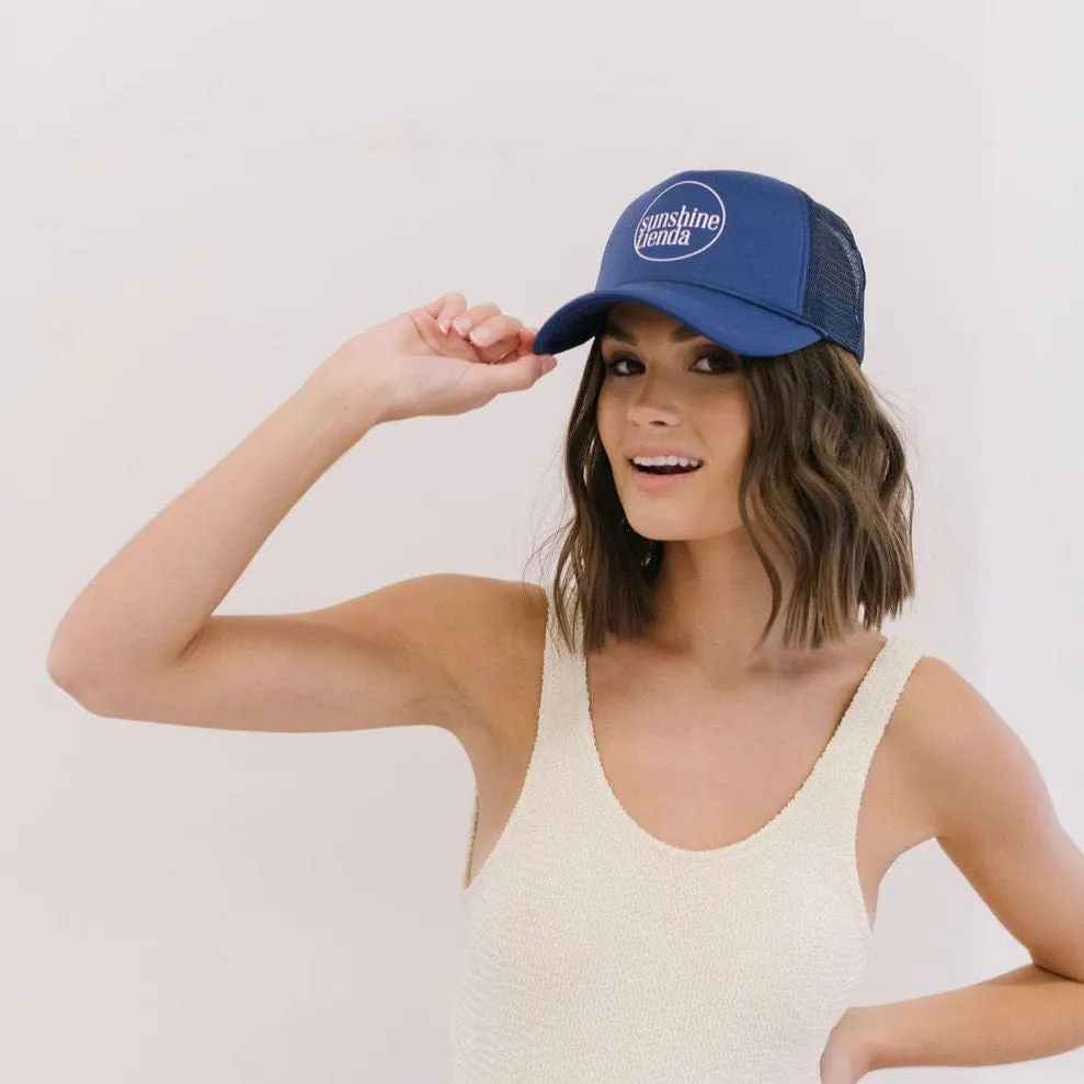 Navy Sunshine Tienda Trucker Hat