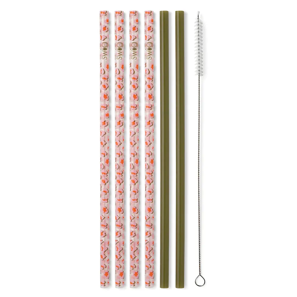 On the Prowl  & Olive Reusable Straw Set