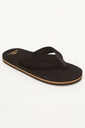 O'Neill Kids Phluff Daddy Boys Flips Flops - Dark Brown