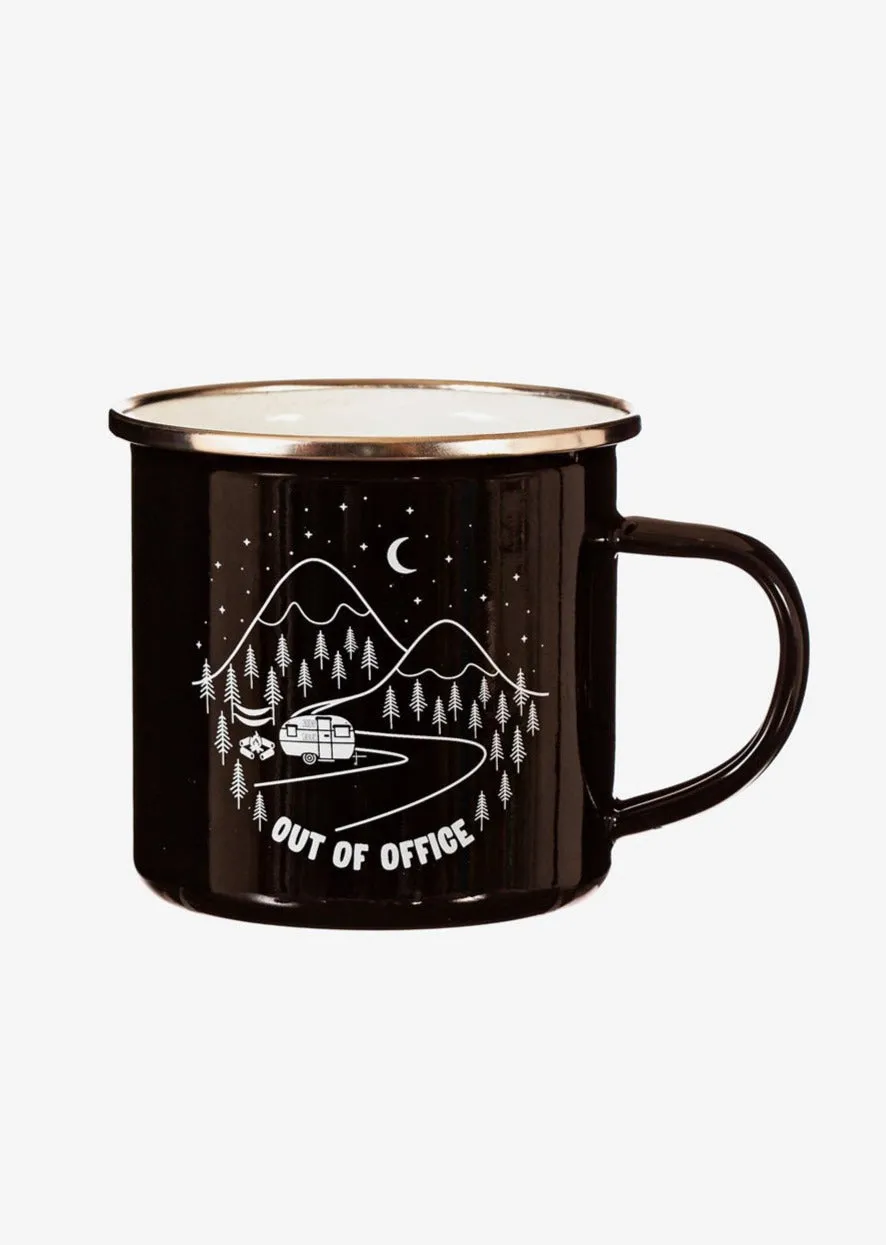 Out Of Office Enamel Travel Mug