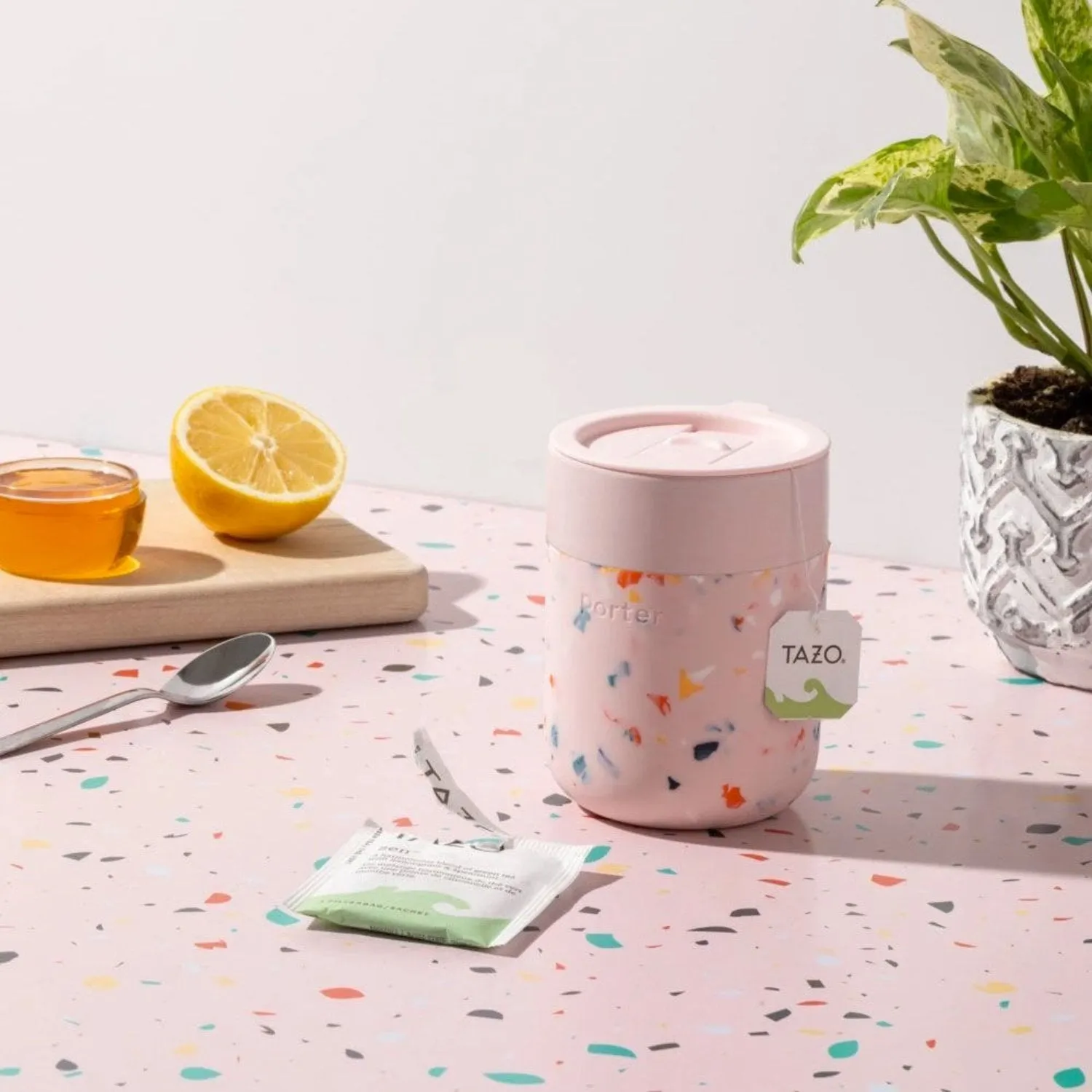 porter | ceramic mug 355ml | terrazzo blush - LC