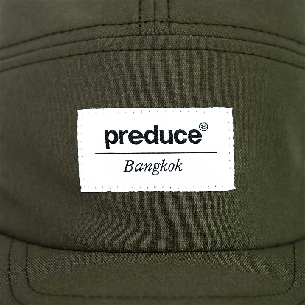 Preduce Bangkok Label Racer Hat Deep Military Green/Grey