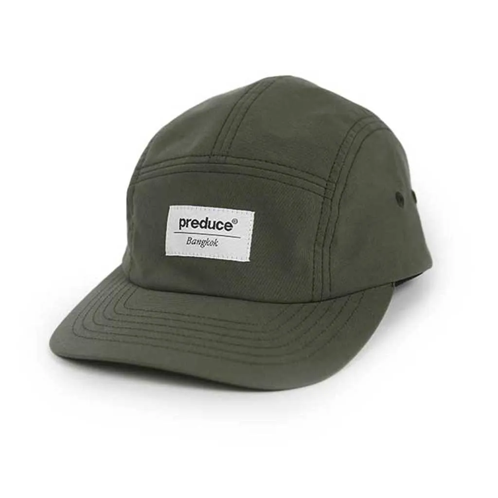 Preduce Bangkok Label Racer Hat Deep Military Green/Grey