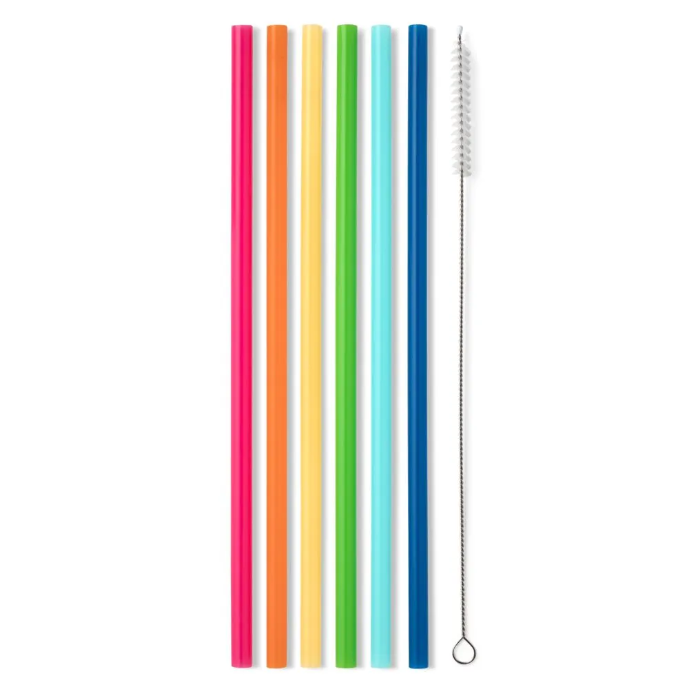 Rainbow Reusable Straw Set