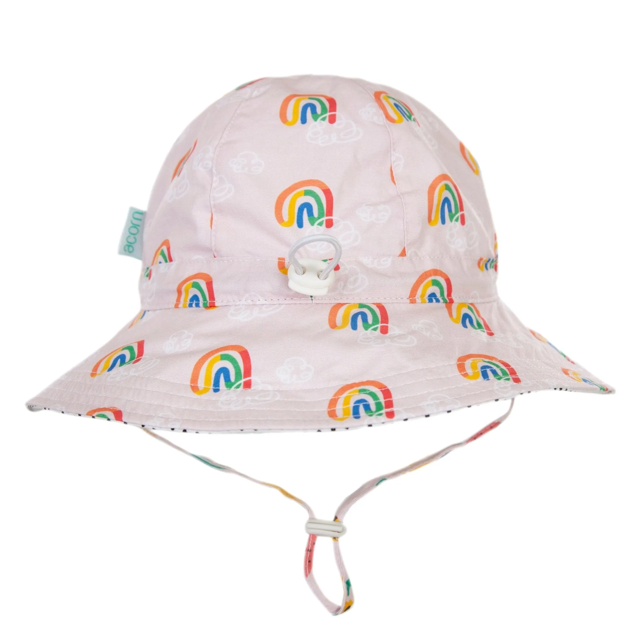 Rainbow Squiggle Wide Brim Sunhat