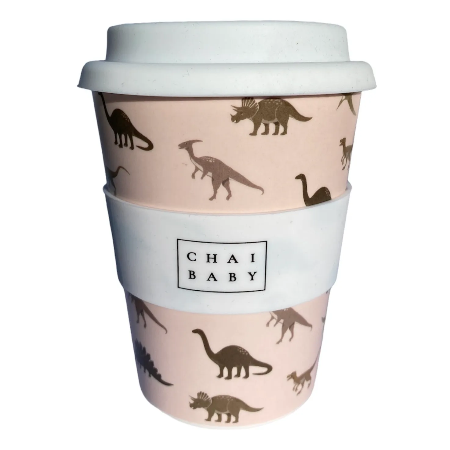 Reusable Bamboo Adult Keep Cup - Delightful Dino