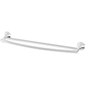 Rhen 26.28" Flat Arch Double Towel Bar in Polished Chrome