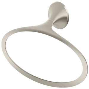 Rhen 9.31" Flat Oval Towel Ring in Brushed Nickel