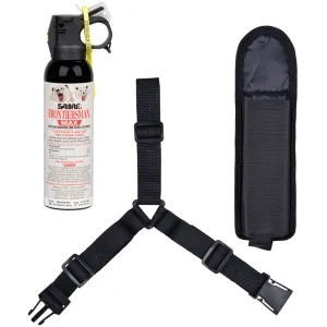 Sabre Frontiersman Bear And Lion Spray 7.9 Oz With Chest Holster