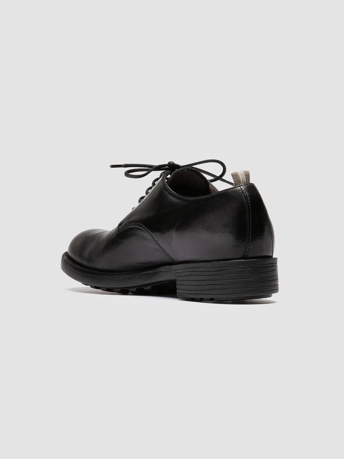 SERGEANT 101 - Black Leather Derby Shoes